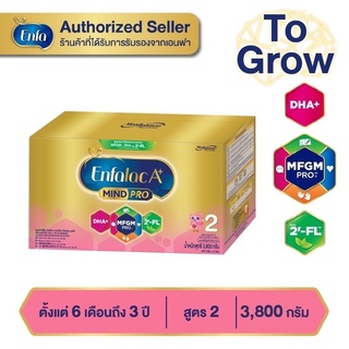 Enfalac 2 A+ 3800กรัม(8ซอง) เอนฟาแล็ค เอพลัส สูตร 2 สูตรใหม่ มี2’-FL