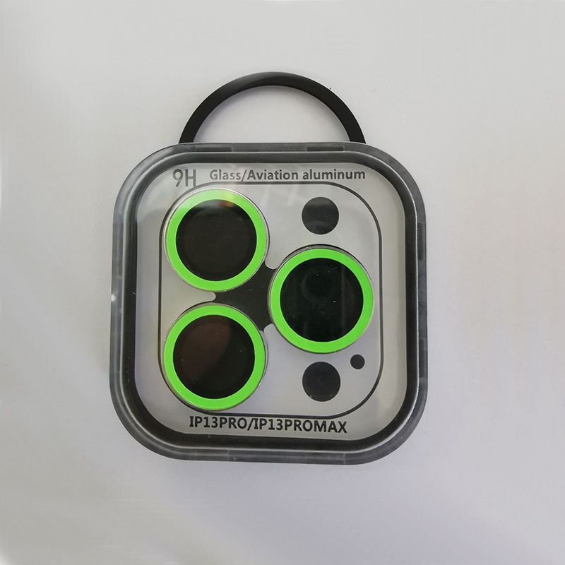 ตัวป้องกันกล้องส่องสว่างสําหรับ iPhone 16Promax 15 14 13 12 Pro Max 13 12 Mini แหวนโลหะฝาครอบกระจก iPhone 11 Pro Max ฝาครอบเลนส์กล้องหมวกป้องกัน - รูปที่ 6