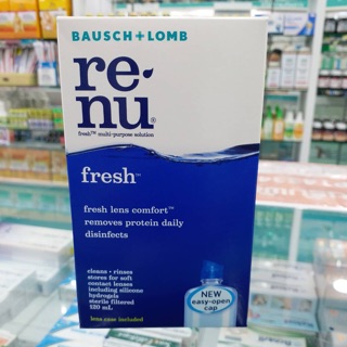 Renu Fresh  120 ML. #renu #renu120 #น้ำยาล้างคอนแทคเลนส์