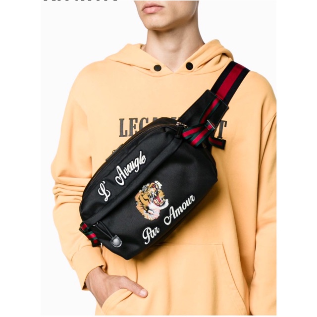 gucci tiger waist bag