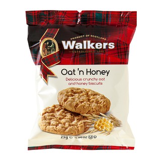 วอล์คเกอร์สบิสกิตผสมข้าวโอ๊ตและน้ำผึ้ง 25กรัม Walker Biscuit with Oats and Honey 25g.