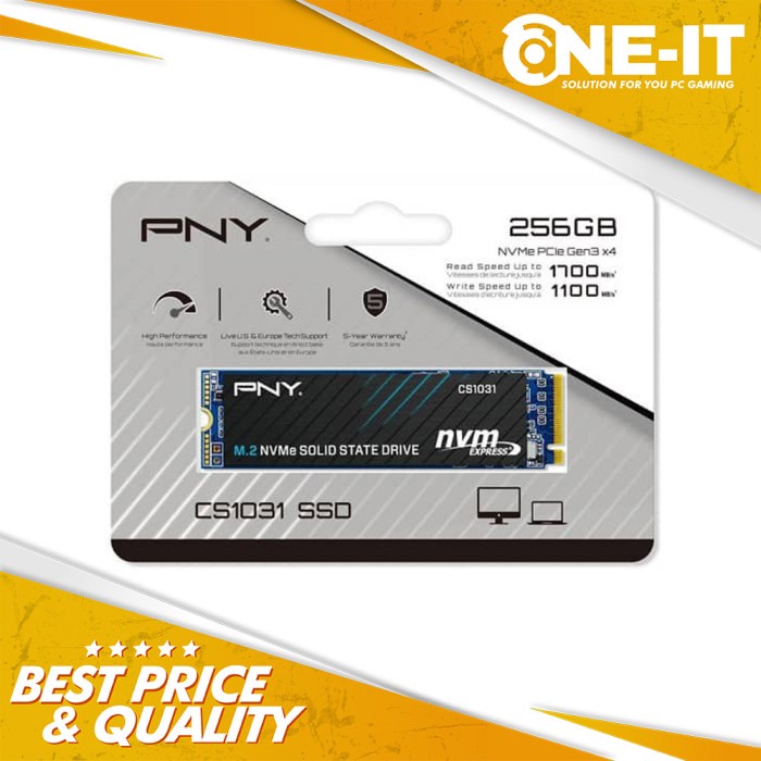 SSD PNY CS1031 NVMe M.2 256GB 256GB