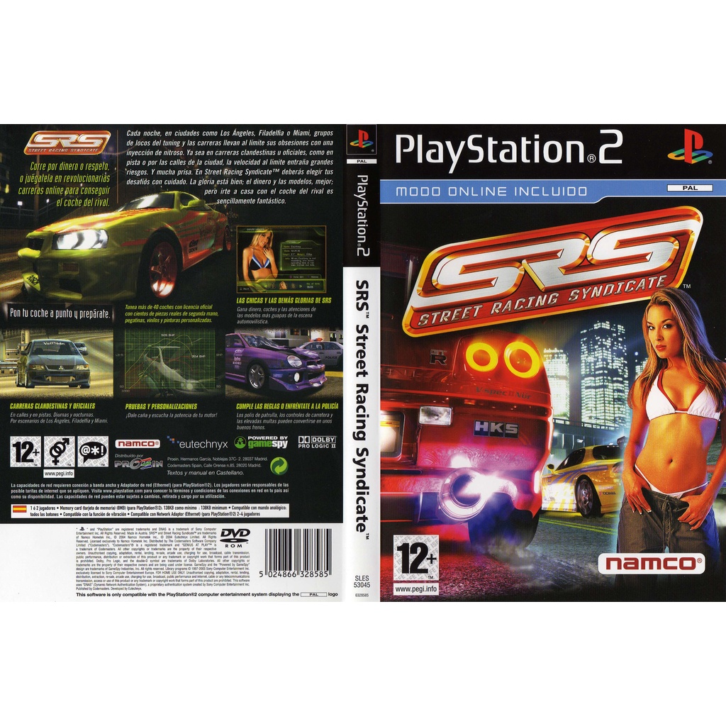 แผ่นเกมส์ PS2 SRS Street Racing Syndicate   คุณภาพ ส่งไว (DVD)