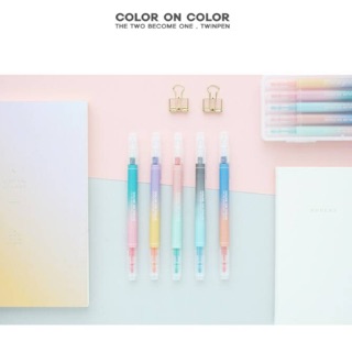 [พร้อมส่ง] ปากกาสี Livework 10 Colour Twin Pen Set