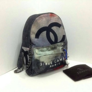 กระเป๋าChanel Backpack jeans 12"