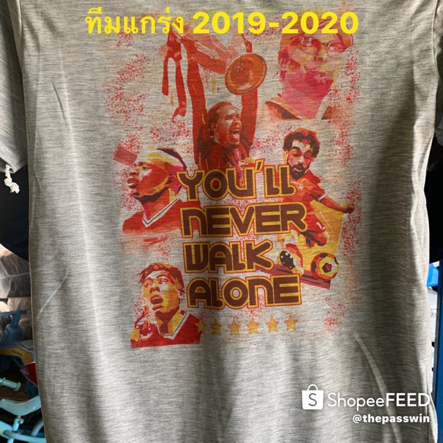 เสื้อยืดใส่สบาย นักเตะ ลิเวอร์พูล Liverpool ชุดแชมป์ UCL 2018-2019