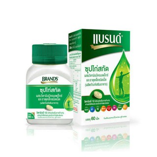BRANDS แบรนด์เม็ด ซุปไก่สกัดผสมวิตามินบีคอมเพล็กซ์ และธาตุเหล็ก 60 เม็ด (8852001736509)