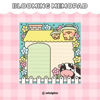 miniginn - Blooming house memopad กระดาษโน้ต จดบันทึก เมโมแพด