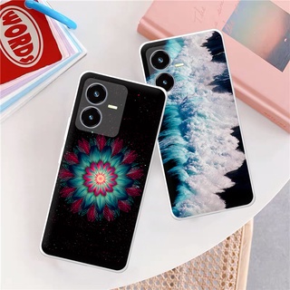 เคสโทรศัพท์ซิลิโคน แบบนิ่ม ลายเพ้นท์ สําหรับ VIVO Y22 Y22S Y22 Y22S