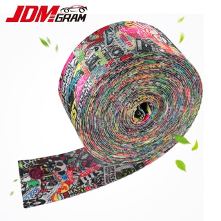 Graffiti JDM สายรัดเข็มขัดนิรภัยรถยนต์ 3.6 เมตร เพื่อความปลอดภัย สําหรับรถยนต์ สายนิรภัย สายไนล่อน สายสะพาย สายเบลท์รถยนต์