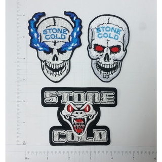 WWE Stone Cold Steve Austin โลโก้มวยปล้ำ ตัวรีดติดเสื้อ เย็บติดเสื้อ ตกแต่งเครื่องแต่งกาย