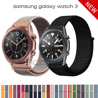 สายนาฬิกาข้อมือไนล่อน แบบเปลี่ยน สําหรับ Samsung Galaxy Watch 3 41 มม. 45 มม.