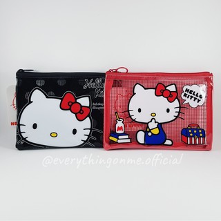 (พร้อมส่ง) กระเป๋าดินสอ/เครื่องสำอาง ลาย Sanrio - Kitty l แท้ 🇯🇵