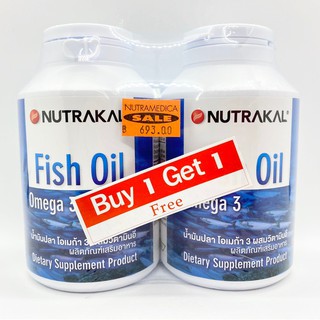 Nutrakal Fish Oil Omega 3 น้ำมันปลา 1000mg. (90+90 เม็ด)