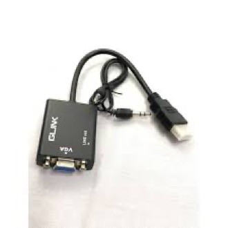 Glink GL-021 สายแปลง HDMI TO VGA มีช่องต่อเสียง Converter Adapter With 3.5mm Audio port. - รูปที่ 2