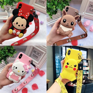 เคสโทรศัพท์มือถือ ลายการ์ตูนตุ๊กตาน่ารัก พร้อมกระเป๋าใส่เหรียญ สําหรับ Vivo 1811 1817 1810 1726 1723 1812 1808 1820 1814 1819 1907 1909 1713 v2042 1724 1938 1935 1901 1910 1902 v2023 v2022 v2028 v2026 v2025 1