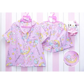 💗ชุดนอนแขนสั้น-ขาสั้น ผ้าไหมลิตเติลทวิน💗