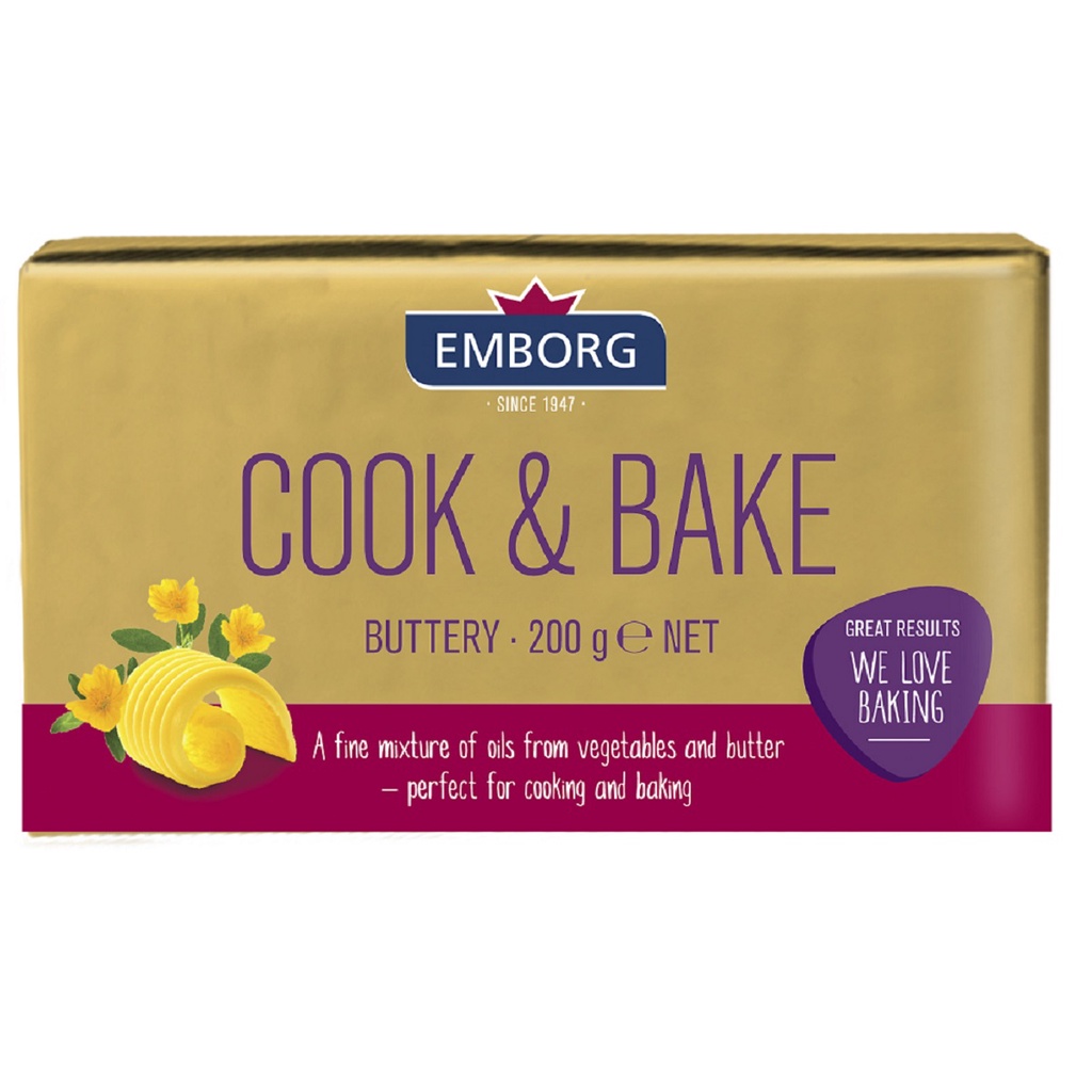 Cook & Bake Buttery Emborg 200 g