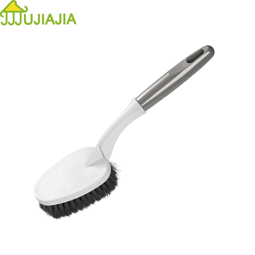 jujiajia ด้ามยาวมัลติฟังก์ชั่นป้องกันการลื่นไถลแขวนหัวสามเหลี่ยมขนแปรงละเอียด  ด้ามจับยาว แบบหนา สําหรับทําความสะอาด