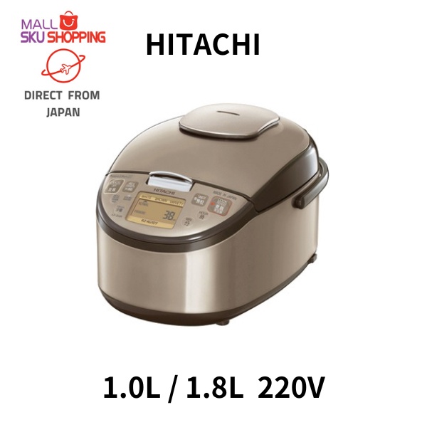 【Direct from Japan】HITACHI  IH pressure steam rice cooker  RZ-KG10Y-N 1.0L / RZ-KG18Y-N 1.8L 220V-230V  high heating black &amp; thick Iron pot / Made in Japan/skujapan