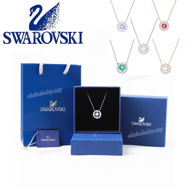 Swarovsk สร้อยคอ จี้รูปหัวใจ เหมาะกับของขวัญวันวาเลนไทน์
