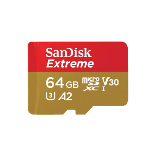 SanDisk EXTREME micro SDXC UHS-I A2 64GB (SDSQXAH-064G-GN6MN) reads 170MB/s writes 80MB/s