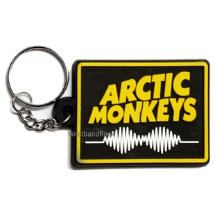 ARCTIC MONKEYS พวงกุญแจ ยาง พรีเมี่ยม อาร์กติกมังกีส์ พังค์ แทรช ร็อค AMK280