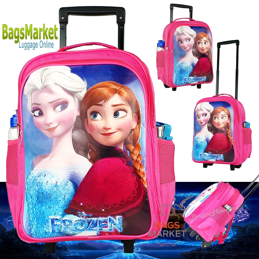 🎀Princess Elsa🎀9889shop กระเป๋านักเรียน 14"-16" กระเป๋าเด็ก กระเป๋าเป้ล้อลาก กระเป๋าลาก