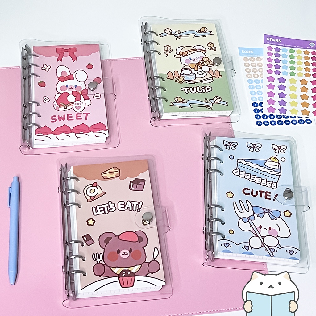 [เซ็ต] แพลนเนอร์ Pretty Planner A6 Clear Set Diary สมุดแพลนเนอร์ สมุดโน๊ต ไดอารี่ แฟ้ม mimisplan