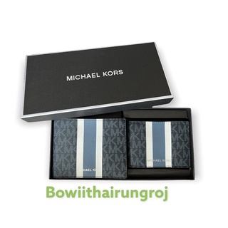 Michael Kors Mens Gifting 3-In-1 Wallet Box Set Admiral Multi 36H1LGFF1B