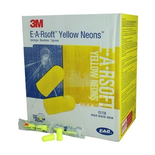 3M 1250 Earplug ปลั๊กอุดหูลดเสียง โพม น้ำหนักเบา ใช้งานง่าย ไม่เจ๊บหู (สำหรับร้านค้า มีพิเศษ)