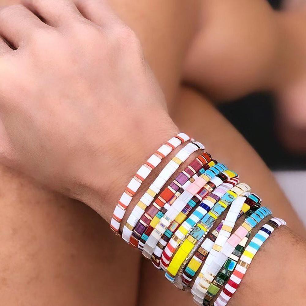 NANA Bracelet For Women Tila Beads Bracelets Gift Pulseras Mujer Moda 2020 Japan Miyuki Beads Rainbo