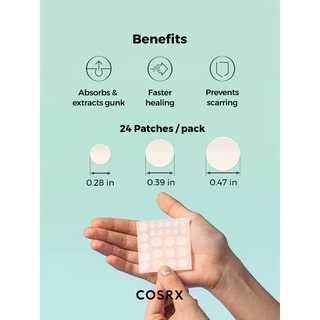 COSRX Acne Pimple Master Patch แผ่นแปะสิว แปะปุ๊ป ยุบปั๊บ! สิวหายหน้าใสแบบเร่งด่วน ช่วยดูดซับสิวหนอง สิวอักเสบ