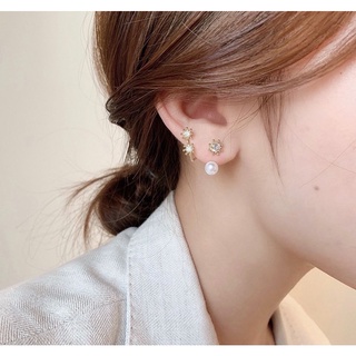 w cystal &amp; pearl - morning.earrings