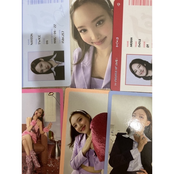 การ์ดป็อบการ์ด TWICE nayeon id card