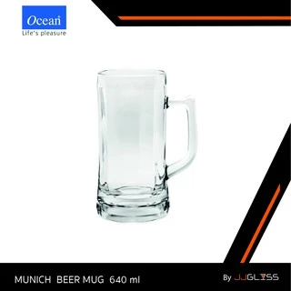 JJGLASS - (Ocean) P00843 Munich Beer Mug 22 1/2oz. (640ml.) แก้วน้ำ แก้วมีหู แก้วโอเชี่ยน