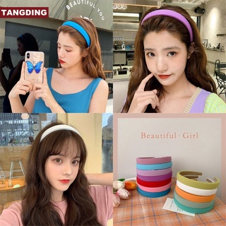 【Cod Tangding】ที่คาดผมฟองน้ําสีหวานสําหรับฤดูร้อน 6 สี