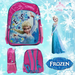 กระเป๋าเป้ Elsa Disney Princess สะพายหลัง ลายเจ้าหญิงอันนา เอลซ่า กระเป๋านักเรียน ของแท้ ลิขสิทธิแท้ (14 นิ้ว)