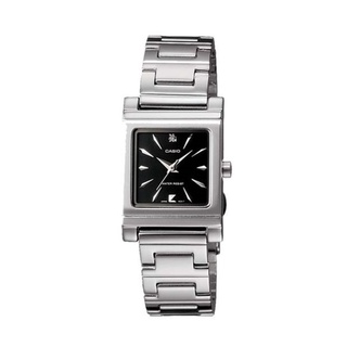 นาฬิกาCasio นาฬิกาข้อมือผู้หญิง สายสแตนเลส สีเงิน รุ่น LTP-1237D-1A ( Black/Silver ) จากร้าน henghengwatch