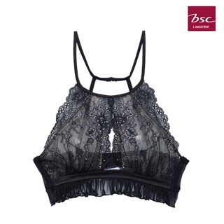 BSC Sexy Camisole เสื้อบังทรงลูกไม้ รูปแบบครึ่งตัว เซ็กซี่ - BC1109 BL