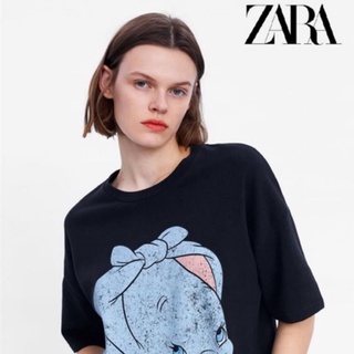 เสื้อยืดผ้าฝ้ายพิมพ์ลาย Zara เสื้อยืด ลายดัมโบ้ ©ดิสนีย์