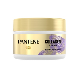 [ใหม่] PANTENE แพนทีน Collagen Repair มาสก์ ทรีทเม้นท์ สูตรผมแห้งเสีย 170 มล.|Weekly Hair Mask 170 ml