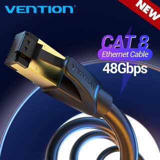 vention cat 8 ethernet cable rj 45 สายเคเบิ้ลความเร็วสูง 2000 mhz 40 gbps สําหรับ xbox modem cat 8 IKF