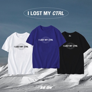 เสื้อยืดสวยๆWLEZPR So on  เสื้อยืดทรง Oversize ลาย I Lost My Ctrl S-5XL