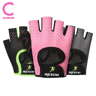 CLAFELOR-พร้อมส่ง ถุงมือปั่นจักรยาน ถุงมือฟิตเนส ถุงมือแบบตัดเห็นนิ้ว กันลื่นเหงื่อ ถุงมือออกกำลังกาย รุ่น RC-R07