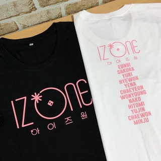 🌹เสื้อ #IZONE​ #ตลาดนัดIZONE​ เสื้อขาว/ดำ สกรีนหน้าหลัง