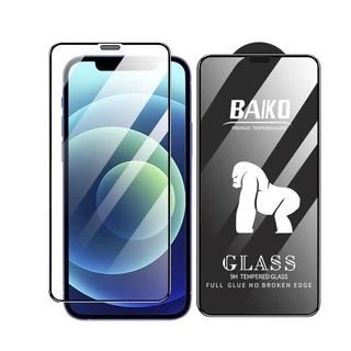 ฟิล์มกระจกเต็มจอ [มีตะแกรงกันฝุ่น] For iPhone Air,17 Pro,16e,16,15,14 Pro Max,14 Plus,13 Mini/12 Pro Max/12 Mini/11