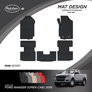 พรมปูพื้นรถยนต์เข้ารูปสำหรับ Ford Ranger รุ่นแคป (ปี 2018-2022)
