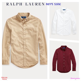 RALPH LAUREN COTTON TWILL SHIRT ( BOYS SIZE 8-20 YEARS )