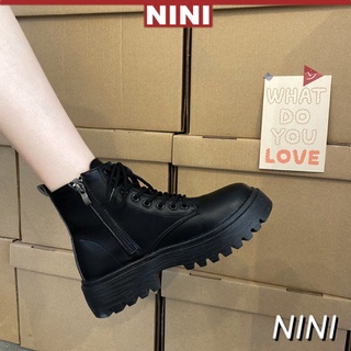 Dr. Martens Boots รองเท้าบู๊ทส์แพลตฟอร์มข้อสั้นสไตล์อังกฤษสําหรับผู้หญิง【Nini】